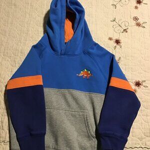 Gymboree Boy's Size 6 Colorblack Hoodie w/Embroidered Dino on Chest & Back